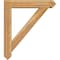 Ekena Millwork Traditional Arts and Crafts Rough Sawn Bracket w/ Offset Brace, Western Red Cedar, 6"W x 28"D x 32"H BKT0604X28X32TRA03RWR - alternate 3